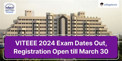 VITEEE Exam Dates 2024 (Out): Registration (Open), Slot .
